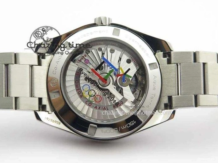 0101 Versatile Aqua Terra ‘PyeongChang 2018’ JHF Best Edition Black Dial On SS Bracelet A 8204